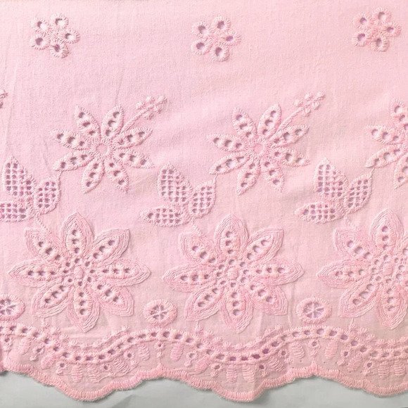 NWT Pretty Girls Dress Eyelet Lace Embroidery Bohemian Spring Summer Pink 18-24M - Picture 4 of 4